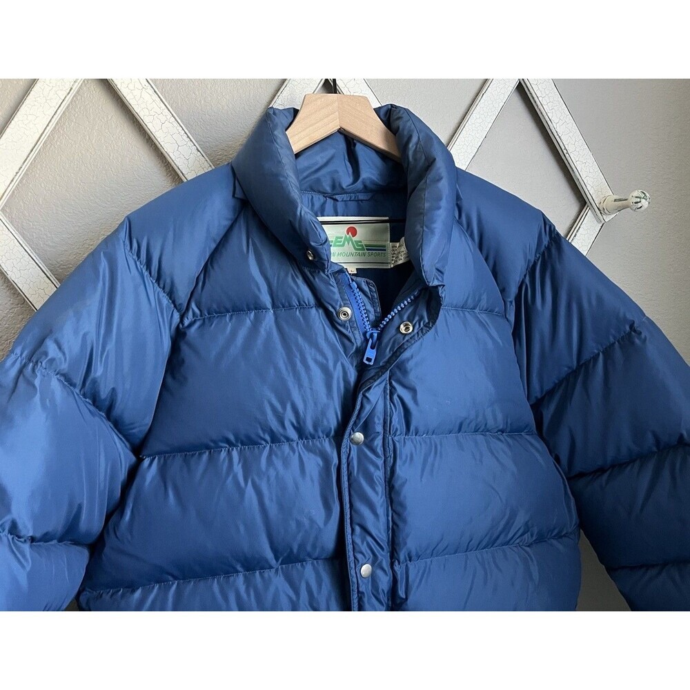 Vintage EMS Eastern Mountain Sports Men's L Goose Down Puffer Jacket -NO Hood - Picture 2 of 16